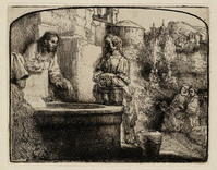 KG 03615
<br/>
Christus en de Samaritaanse vrouw ( B 70 )
<br/>
<em>Rembrandt (1606-1669)</em>